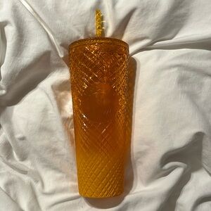 Starbucks Orange Gradient Matte Jeweled Tumbler 24oz